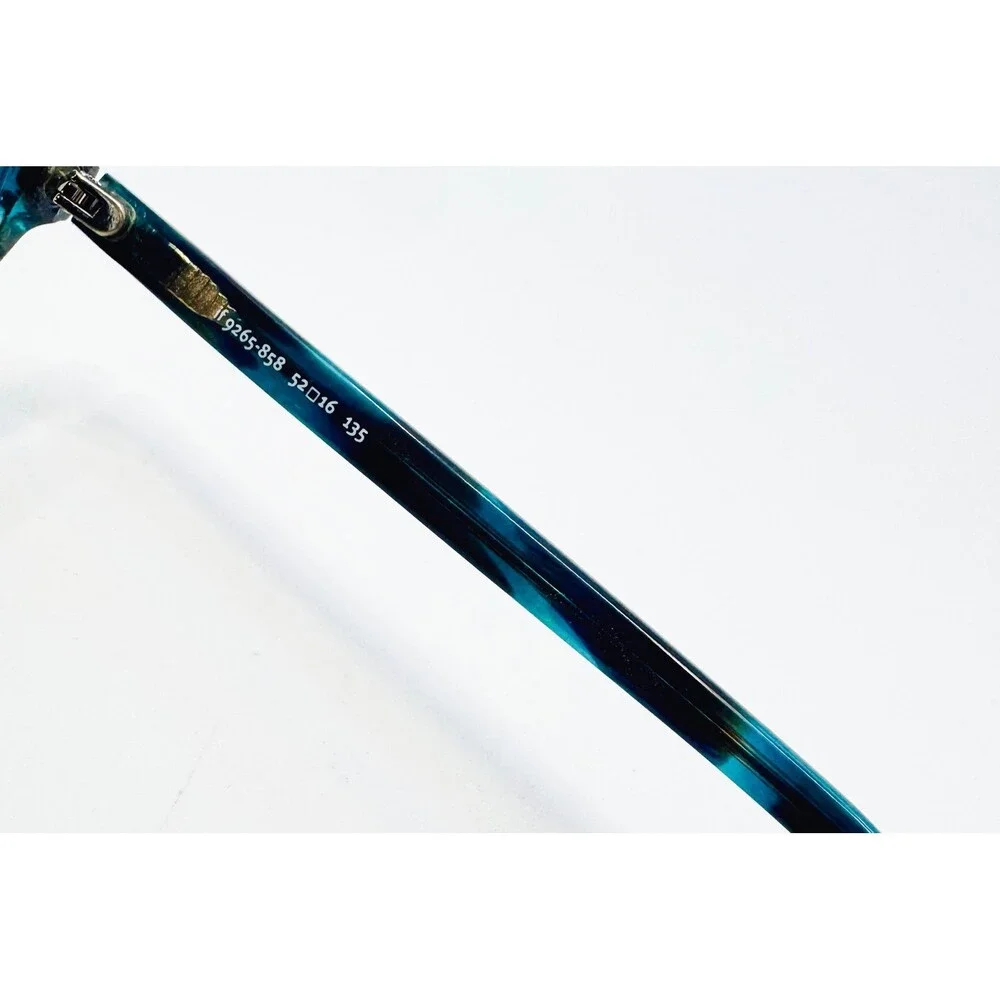 Danish Design Eyeglasses Womens Blue Teal Marble Frames 52-16-135 41074